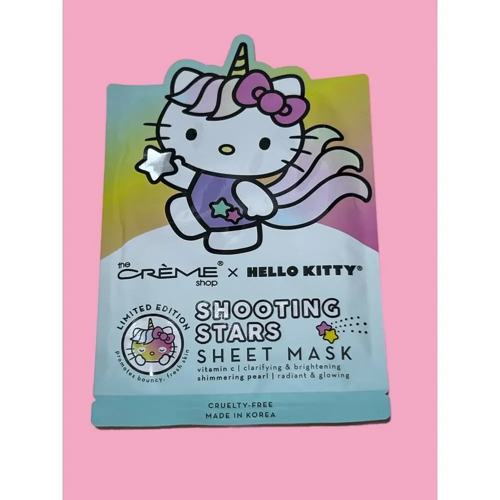 The Crème Shop Hello Kitty Glowing Sheet Masks Set of 2 K-Beauty NWT